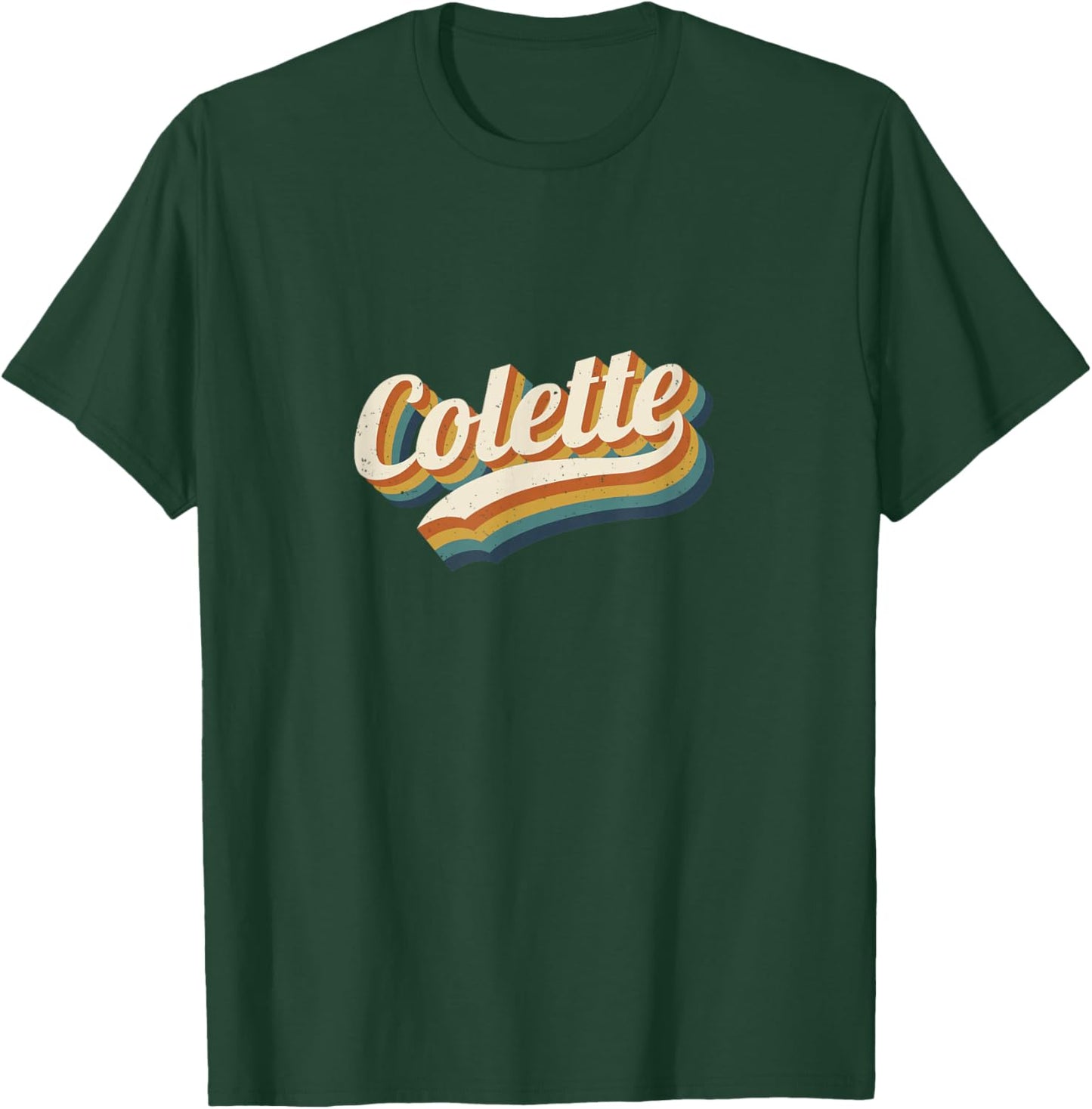 Vintage Colette Personnalisé Nom Colette T-Shirt - T-Shirt | Forest