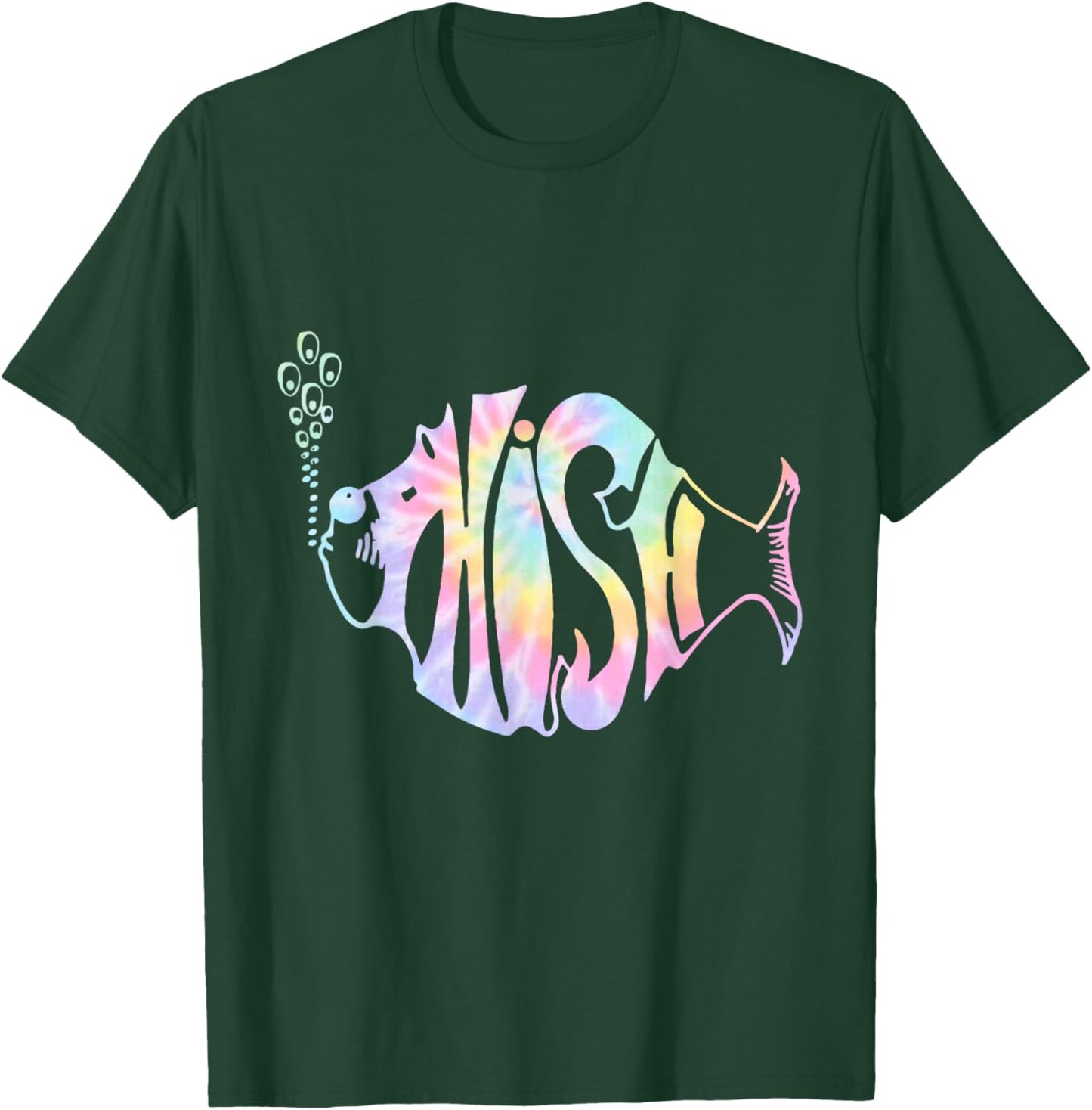Colorful Phish-Jam, Tie-Dye For Fisherman, Fish Graphic T-Shirt - T-Shirt | Forest