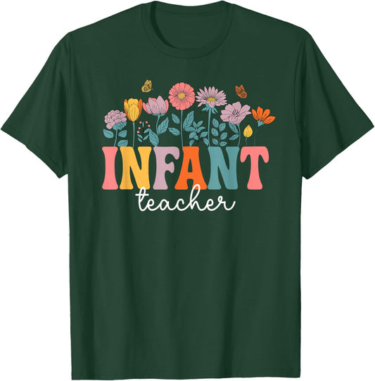 Groovy Infant Teacher Appreciation Infant Teaching T-Shirt - T-Shirt | Forest