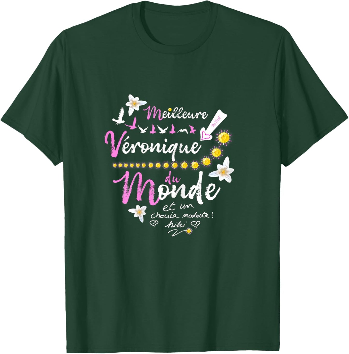 Gift Veronique First Name Birthday Best Veronique , Black, Female X-Small T-Shirt - T-Shirt | Forest