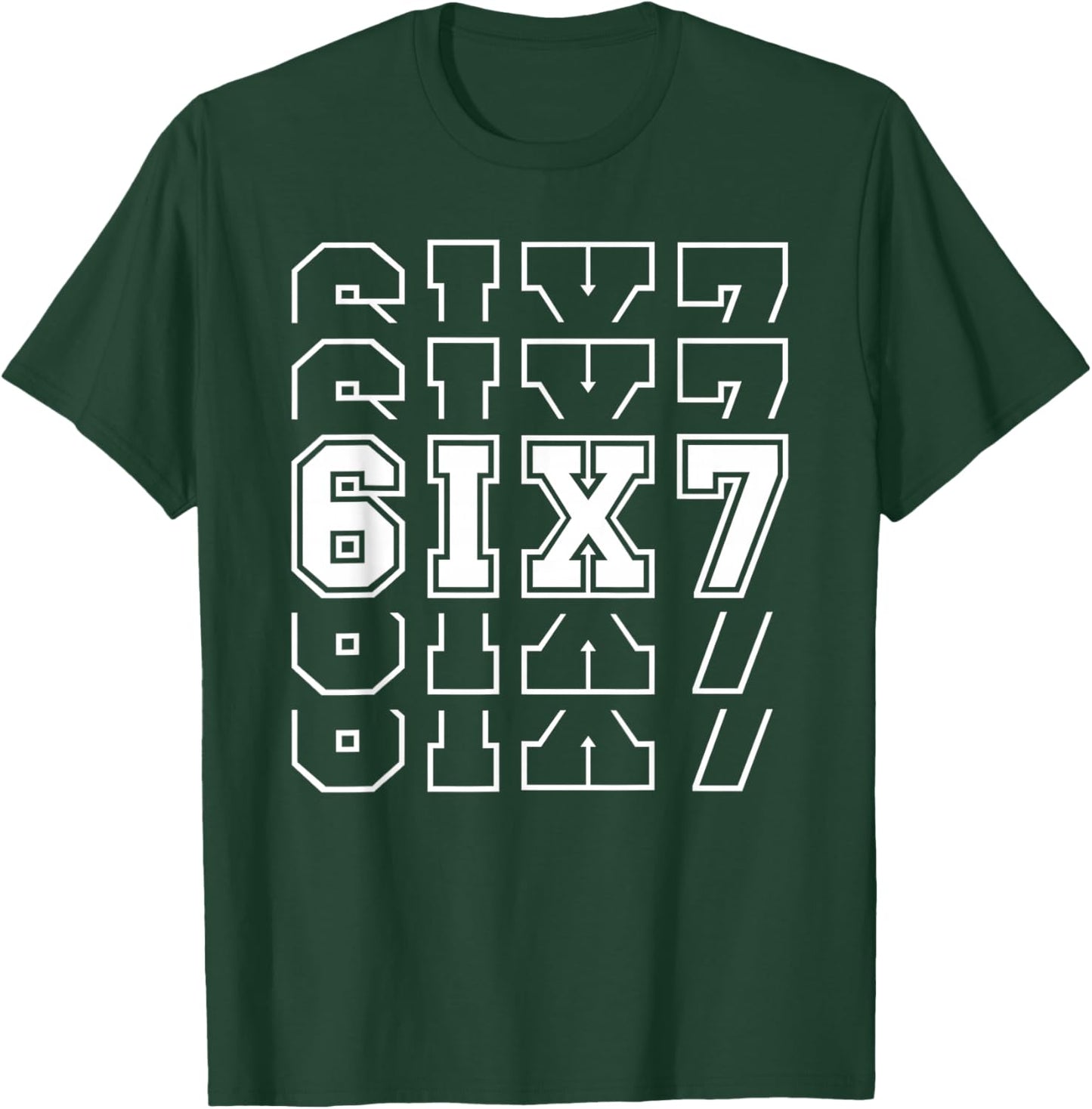 67 Six Seven 6 7 Meme Design Funny 6 7 T-Shirt - T-Shirt | Forest