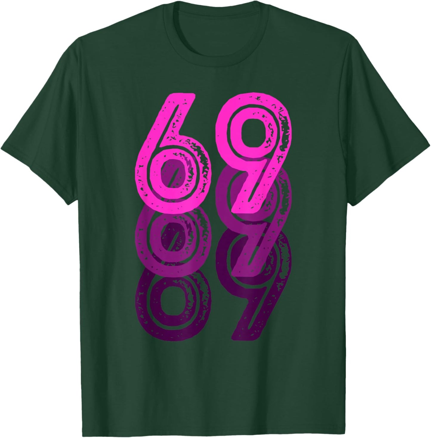 Number 69 Pink Best Classic College Style Birthday Funny T-Shirt - T-Shirt | Forest