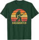 Bassquatch, Retro Bigfoot Bass Guitar Sasquatch T-Shirt - T-Shirt | Forest