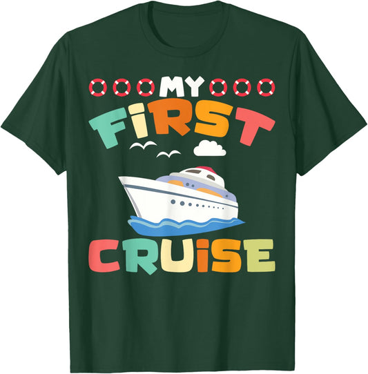 1st Time Cruisers My First Cruise Vacation My 1st Cruise T-Shirt - T-Shirt | Forest