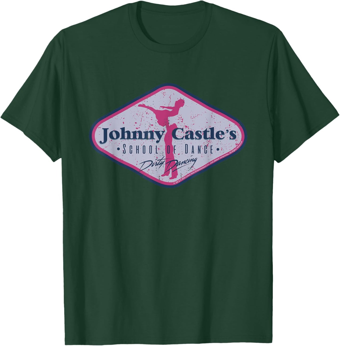Dirty Dancing Johnny Castle's School Of Dance T-Shirt - T-Shirt | Forest
