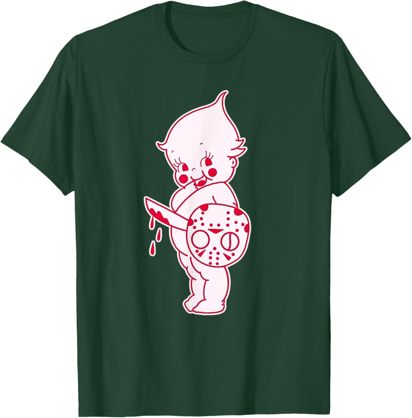 Kewpie Baby Horror Halloween Spooky Scary T-Shirt - T-Shirt | Forest