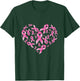 Breast Cancer Awareness Ribbon Heart Warrior T-Shirt - T-Shirt | Forest