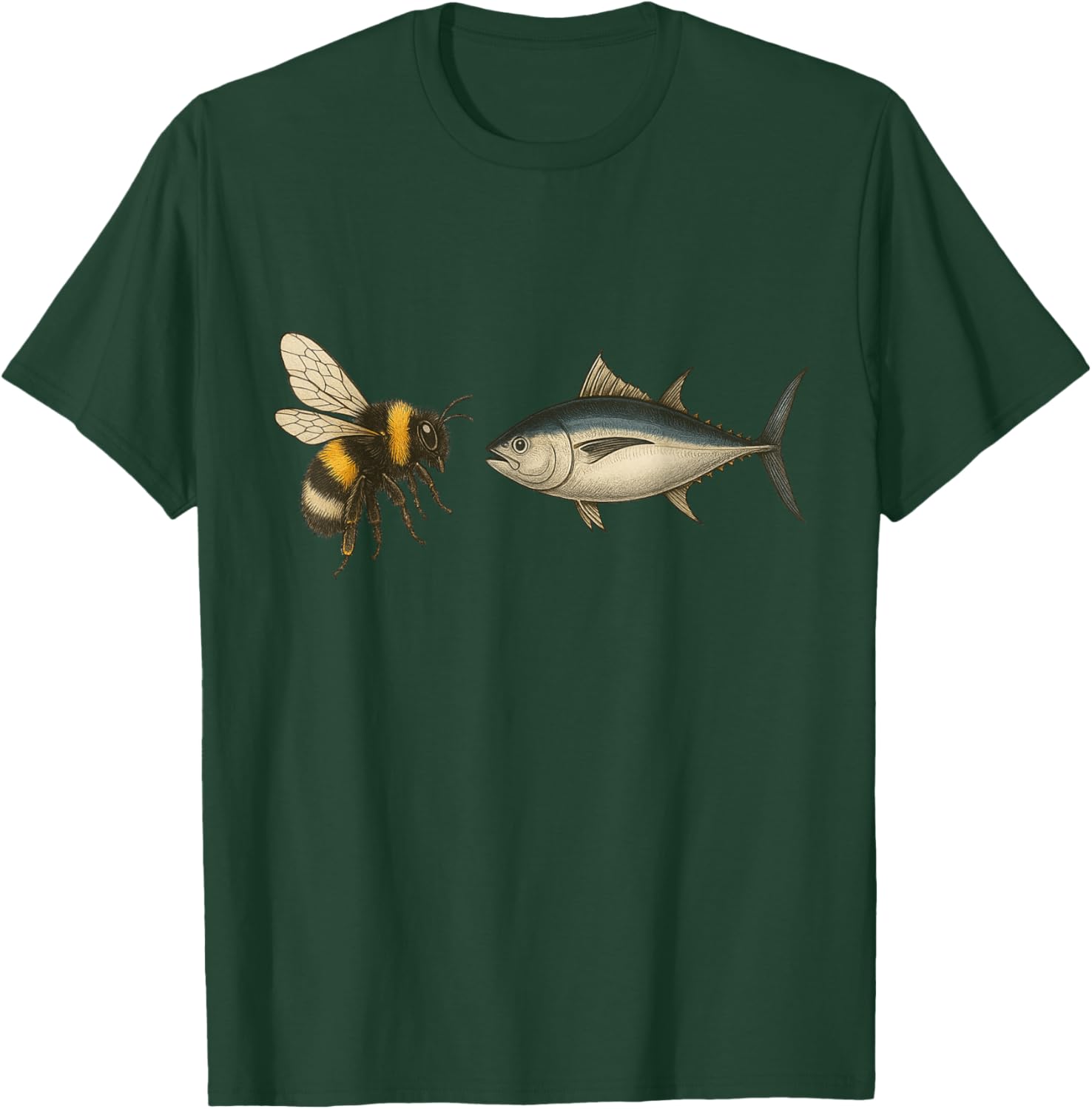 Bumble Bee Tuna Funny Animal Wordplay Humor T-Shirt - T-Shirt | Forest