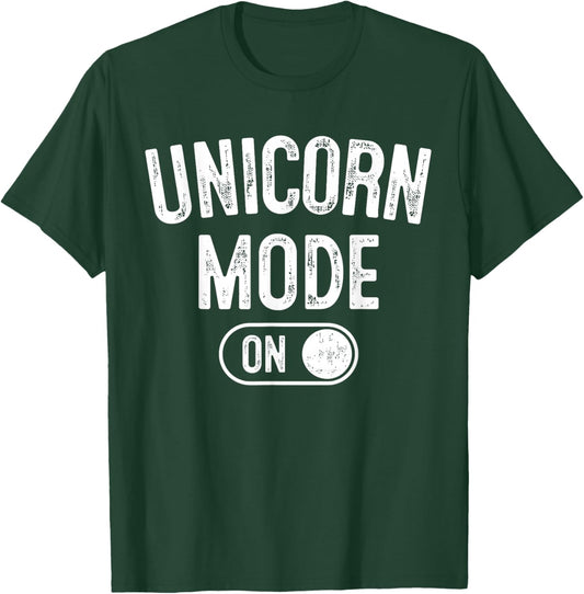 Unicorn Mode On Costume Funny Magical Equine Gift Cosplayer T-Shirt - T-Shirt | Forest