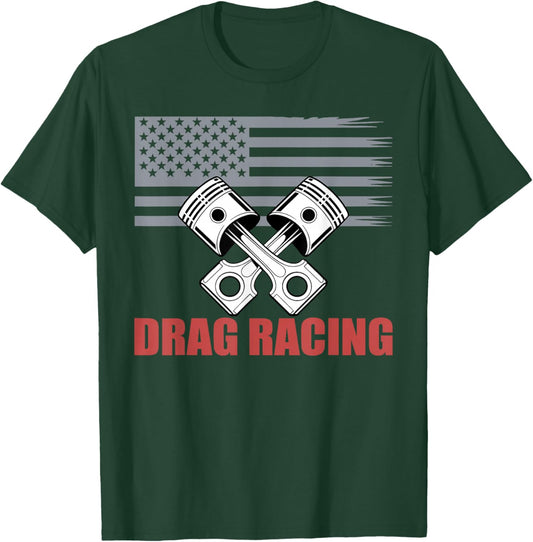 Funny Drag Racing Art Women Drag Race Dragster Lover T-Shirt - T-Shirt | Forest