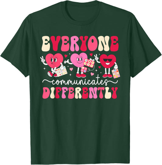 Valentine SLP Valentines Day Speech Language Pathologist T-Shirt - T-Shirt | Forest