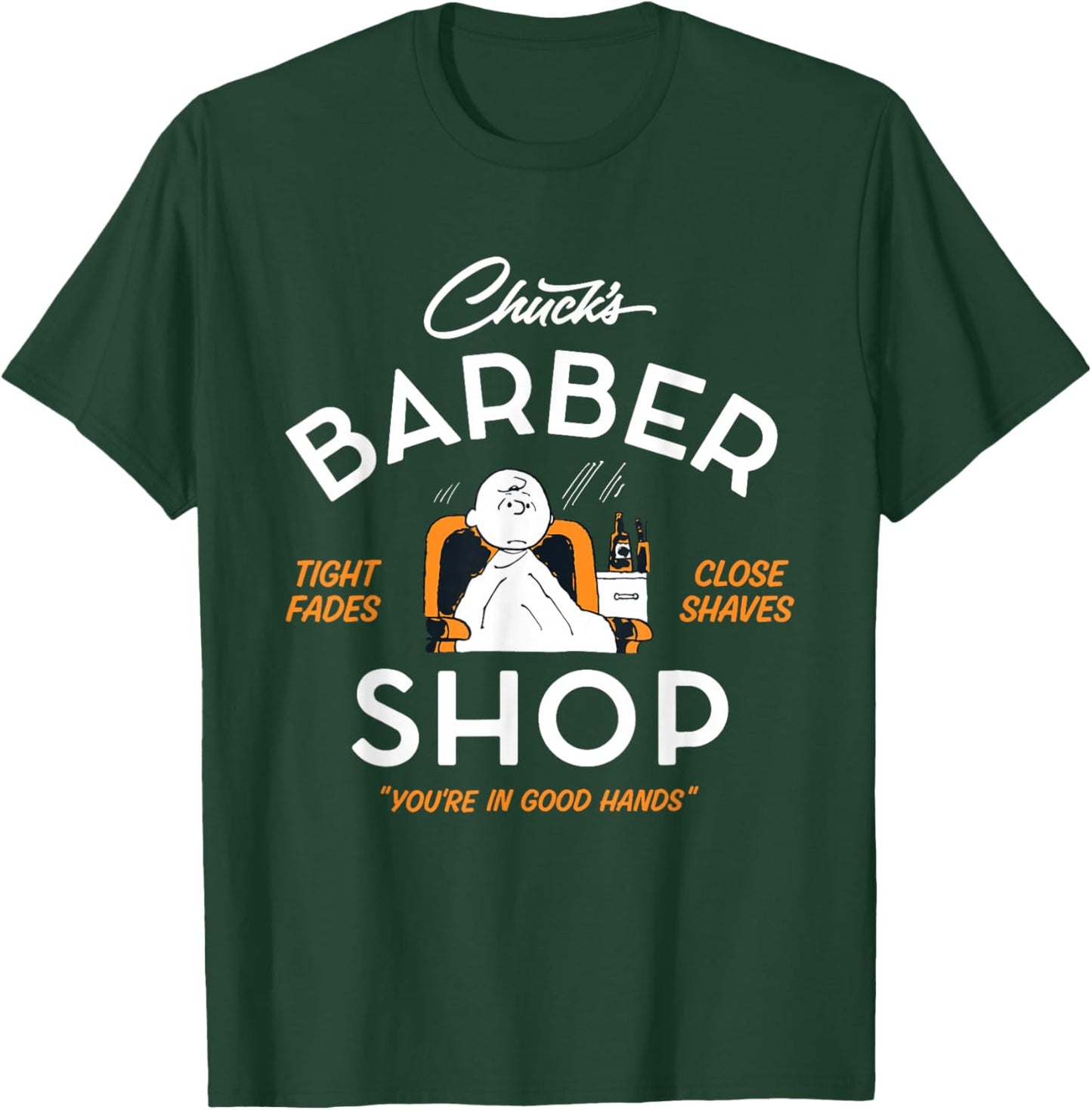 Peanuts Charlie Brown Chucks Barber Shop T-Shirt - T-Shirt | Forest