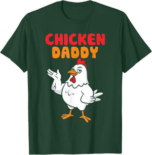 Chicken Daddy Vintage Poultry Farmer Funny Fathers Day Men T-Shirt - T-Shirt | Forest