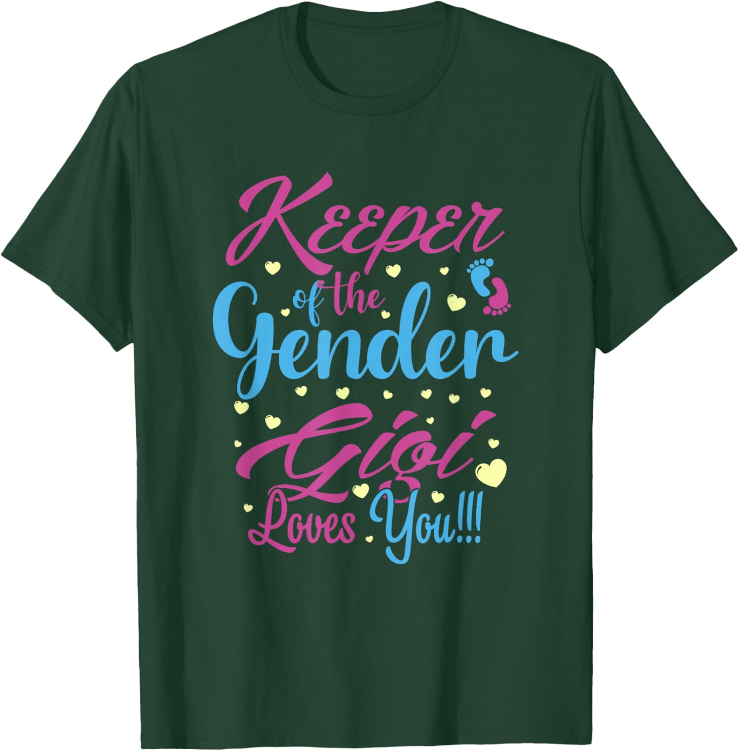 Keeper of The Gender Gigi Loves You - Gender Reveal T-Shirt - T-Shirt | Forest