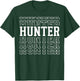 Hunter Funny Layered Text Hunting Men T-Shirt - T-Shirt | Forest