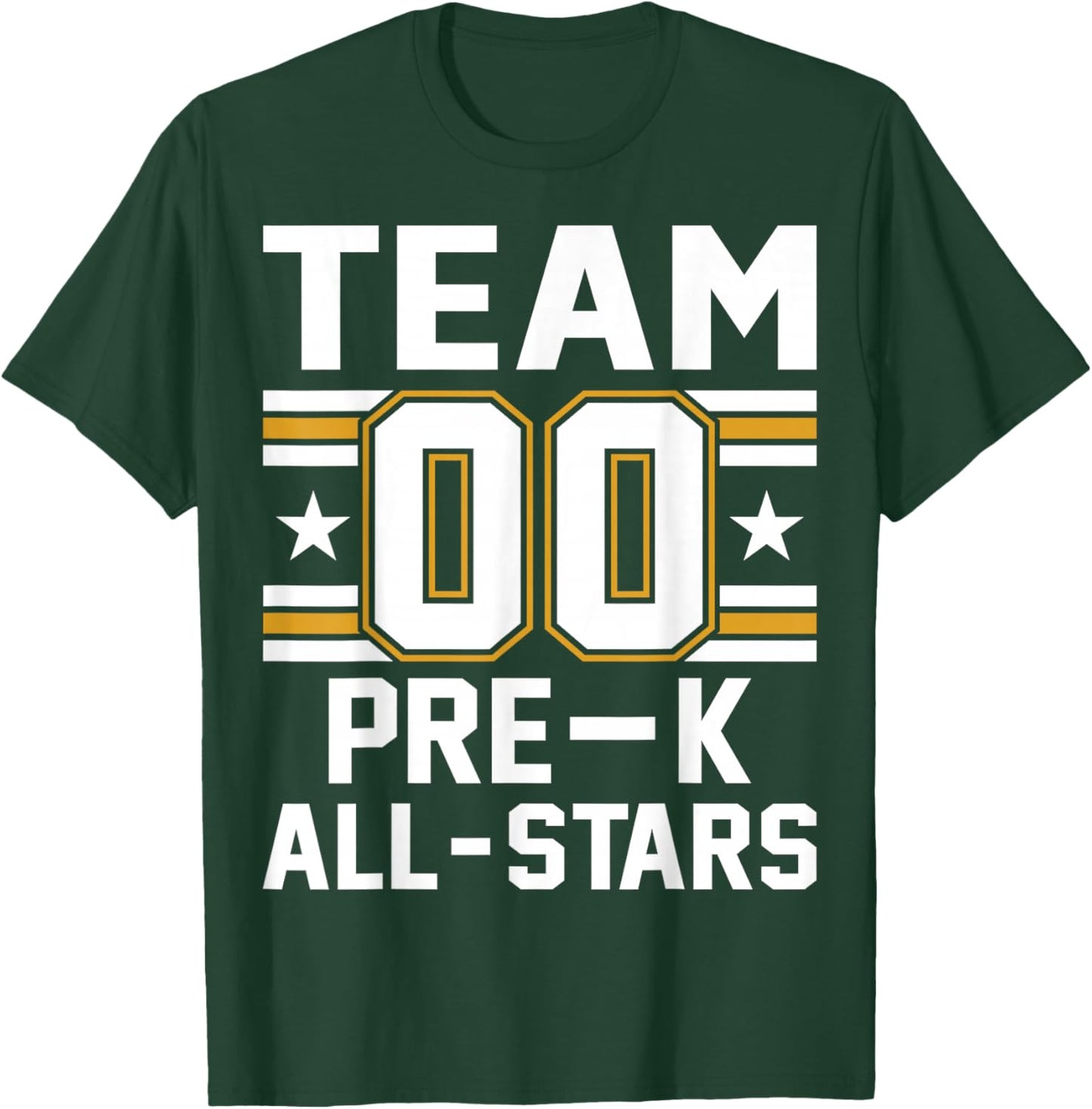 Kids Sports Preschool Team Pre-K All Stars Jersey T-Shirt - T-Shirt | Forest