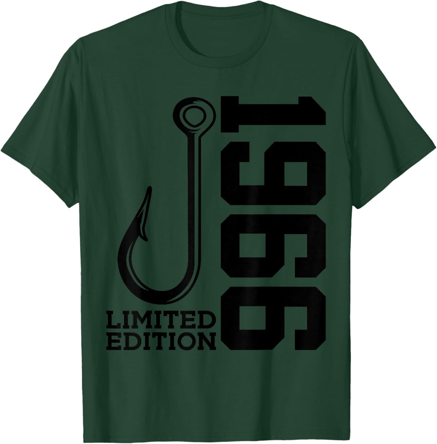 Angler 60. Geburtstag Angeln Limited Edition 1966 T-Shirt - T-Shirt | Forest