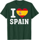 I Love Spain Heart Souvenir Lovers Pride Travel T-Shirt - T-Shirt | Forest