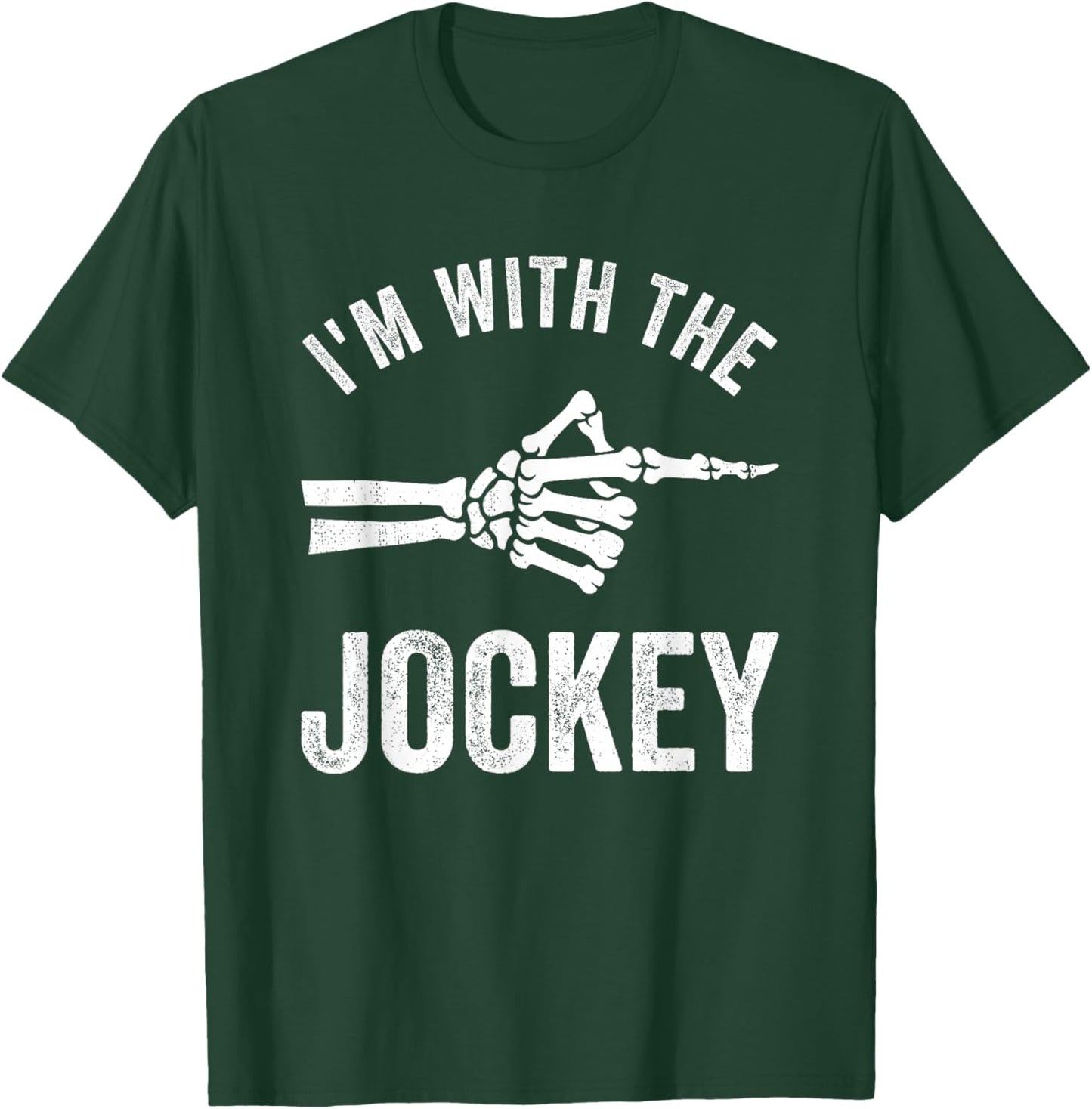 I'm with The Jockey Funny Halloween Couple Costume Party T-Shirt - T-Shirt | Forest