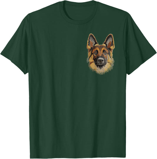 German shepherd Puppy Dog Cute German shepherd Mother's Day T-Shirt - T-Shirt | Forest