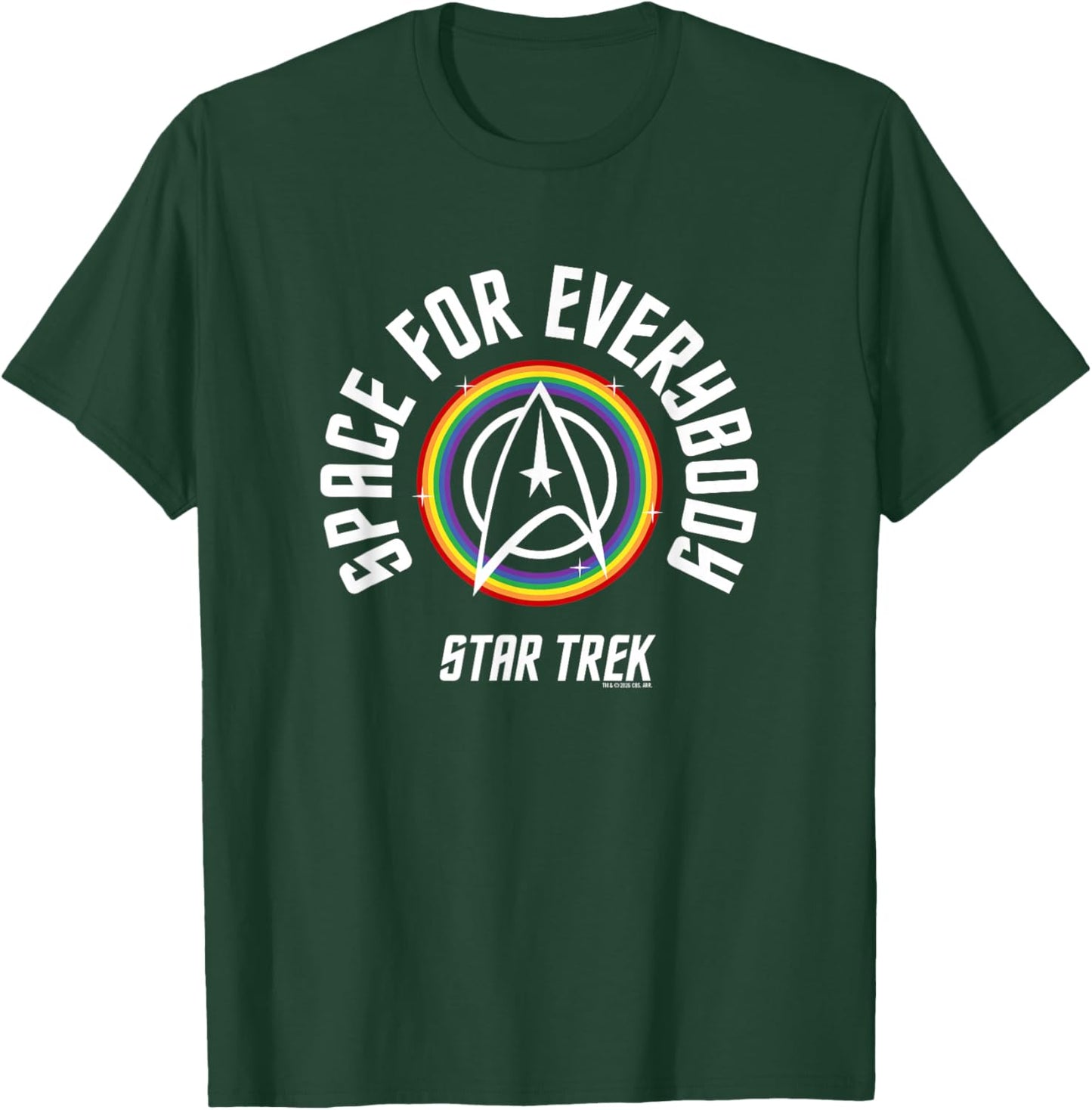 Star Trek Pride Space for Everybody Officially Licensed T-Shirt - T-Shirt | Forest