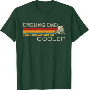 Radfahrer Papa Cycling Dad Radfahrer Papa Vatertag Fahrrad T-Shirt - T-Shirt | Forest