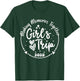 Girls Trip 2025 Cute Girls Weekend 2025 Summer Vacation T-Shirt - T-Shirt | Forest