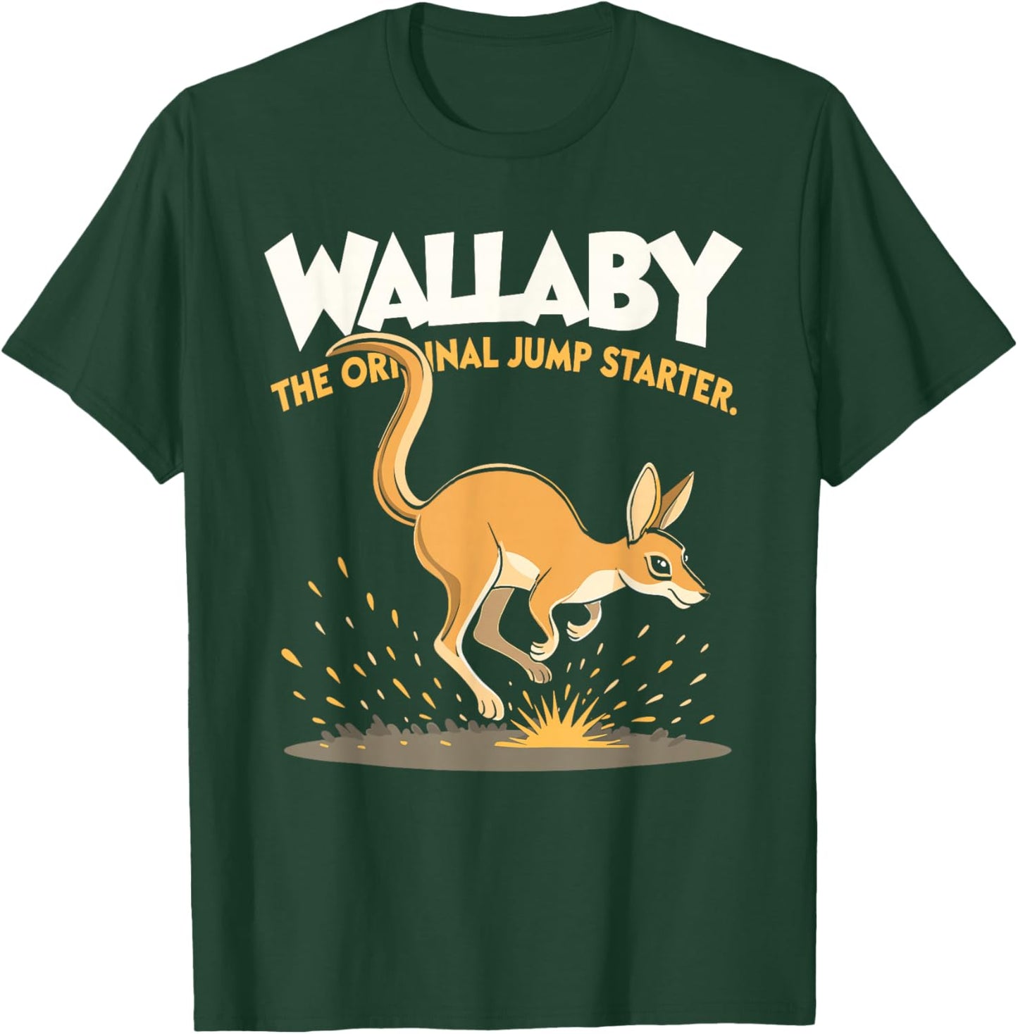Wallaby Australian Wildlife Marsupial Nature Explorer Design T-Shirt - T-Shirt | Forest