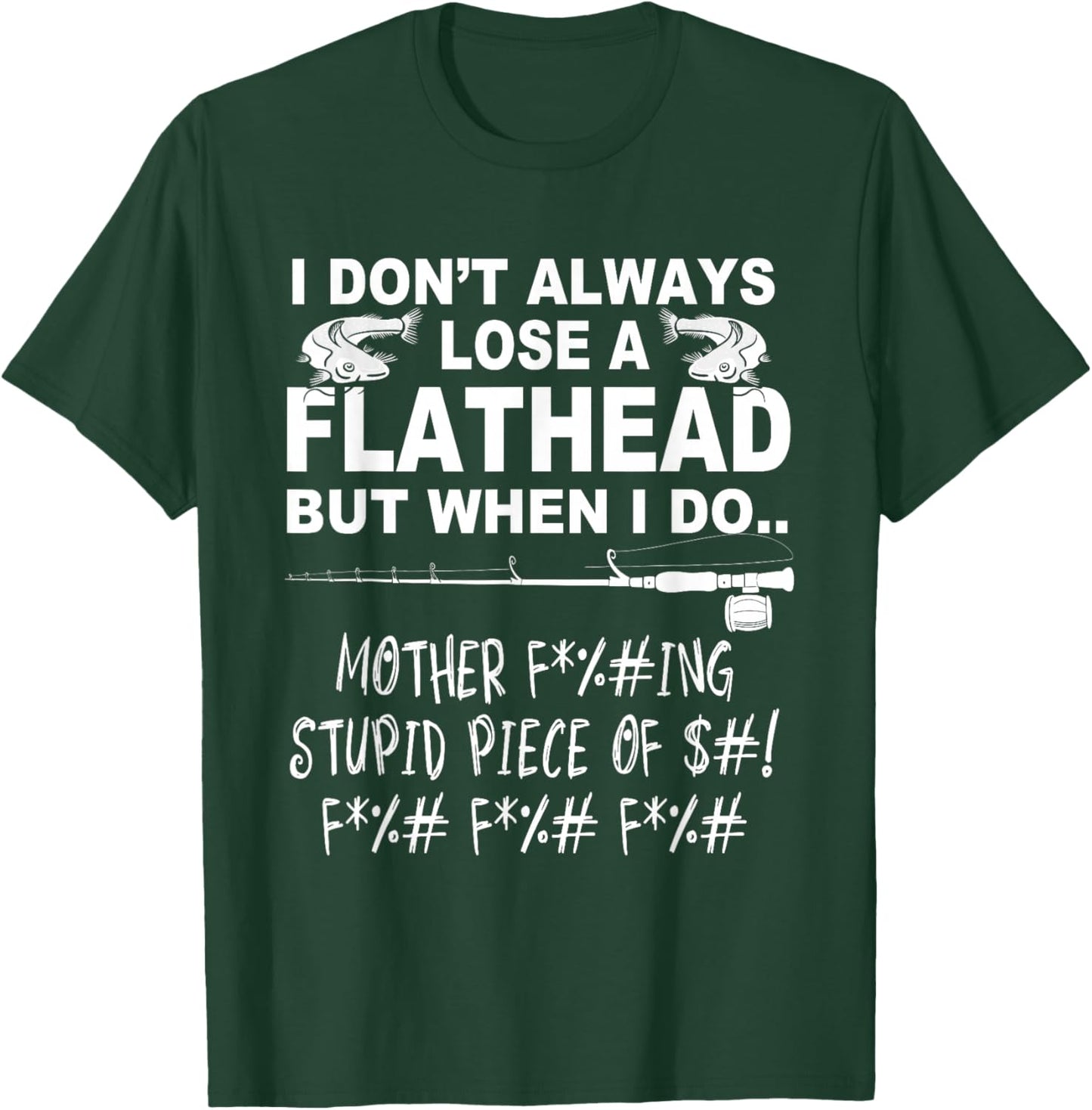 Flathead Catfish cat fishing T-Shirt - T-Shirt | Forest