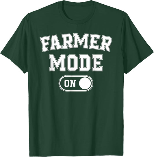 Farmer Mode On Costume Funny Farm Party Gift Gardener T-Shirt - T-Shirt | Forest