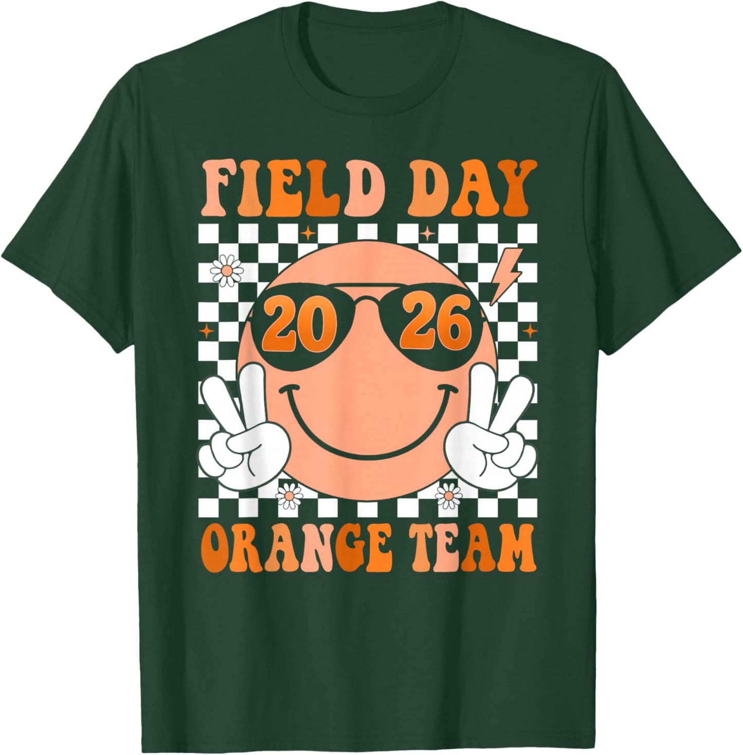 Field Day Orange Team Teacher Kids Fun Day Field Day 2026 T-Shirt - T-Shirt | Forest