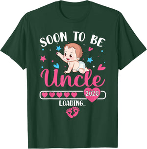 Soon to be Uncle 2026 Loading T-Shirt - T-Shirt | Forest