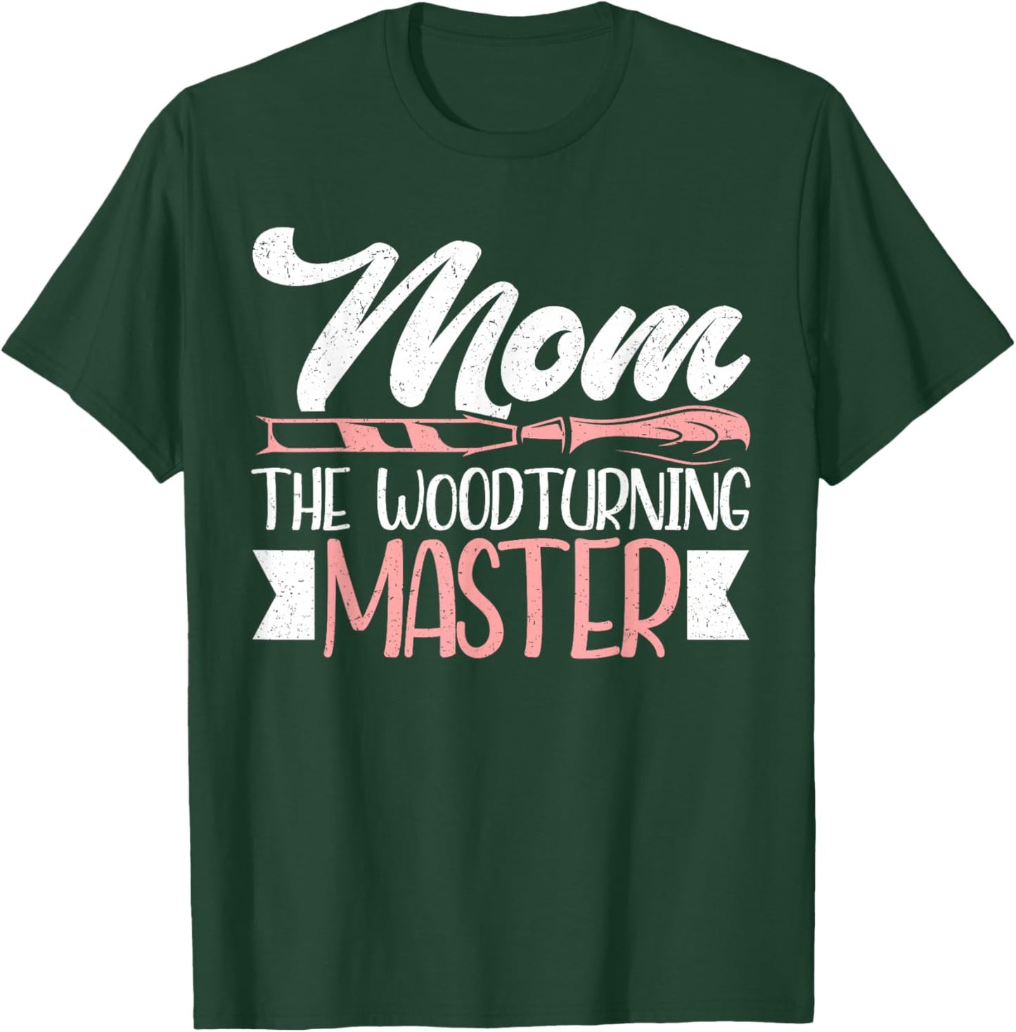 Mom The Woodturning Master Mother's Day Funny Woodturning T-Shirt - T-Shirt | Forest