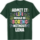 LENA Personalized Name Funny Cute Custom LENA Name T-Shirt - T-Shirt | Forest