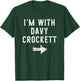 I’m with Davy Crockett Funny Halloween Couple Costume T-Shirt - T-Shirt | Forest