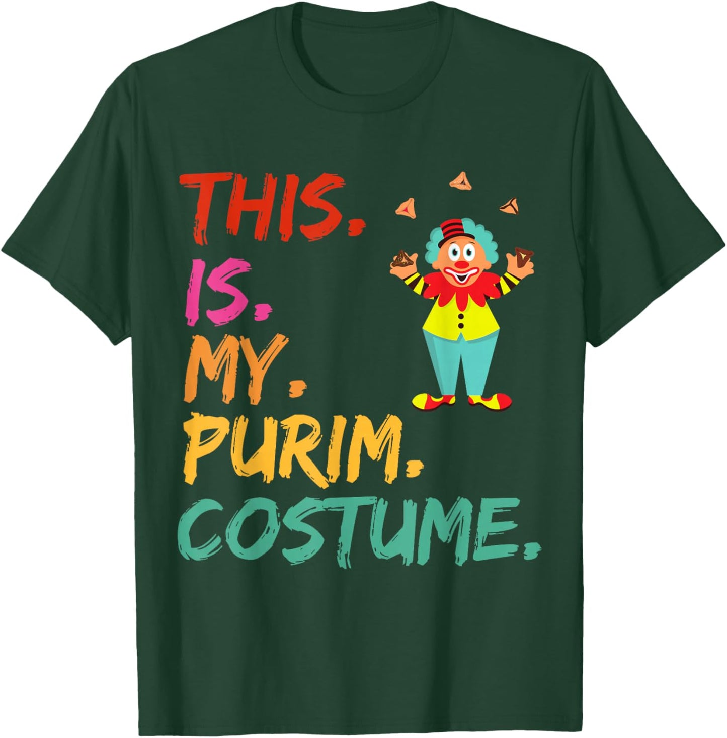 This is My Purim Costume Funny Clown T-Shirt - T-Shirt | Forest