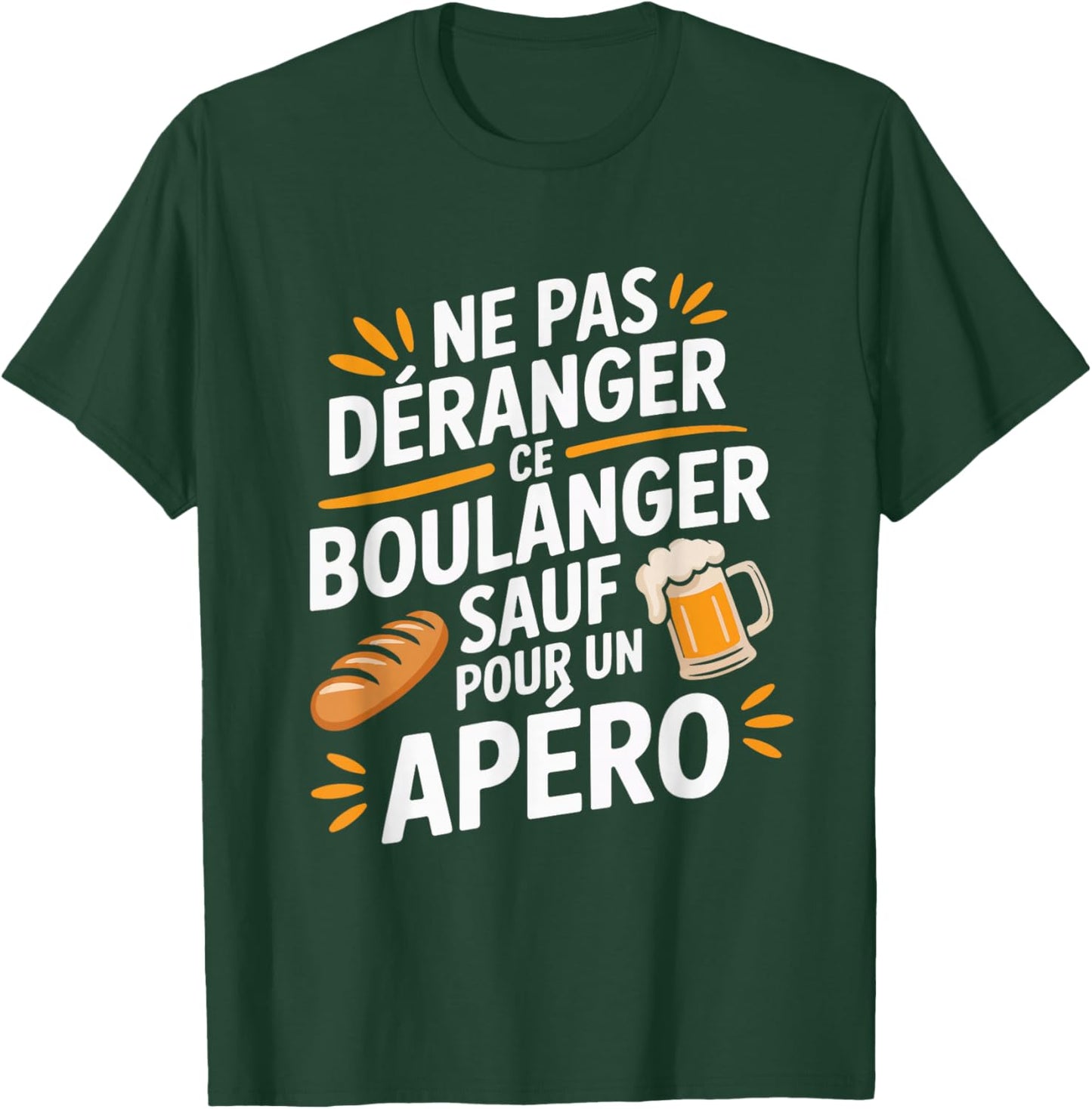 Baker Men's Aperitif Humour Gift Funny Beer T-Shirt - T-Shirt | Forest