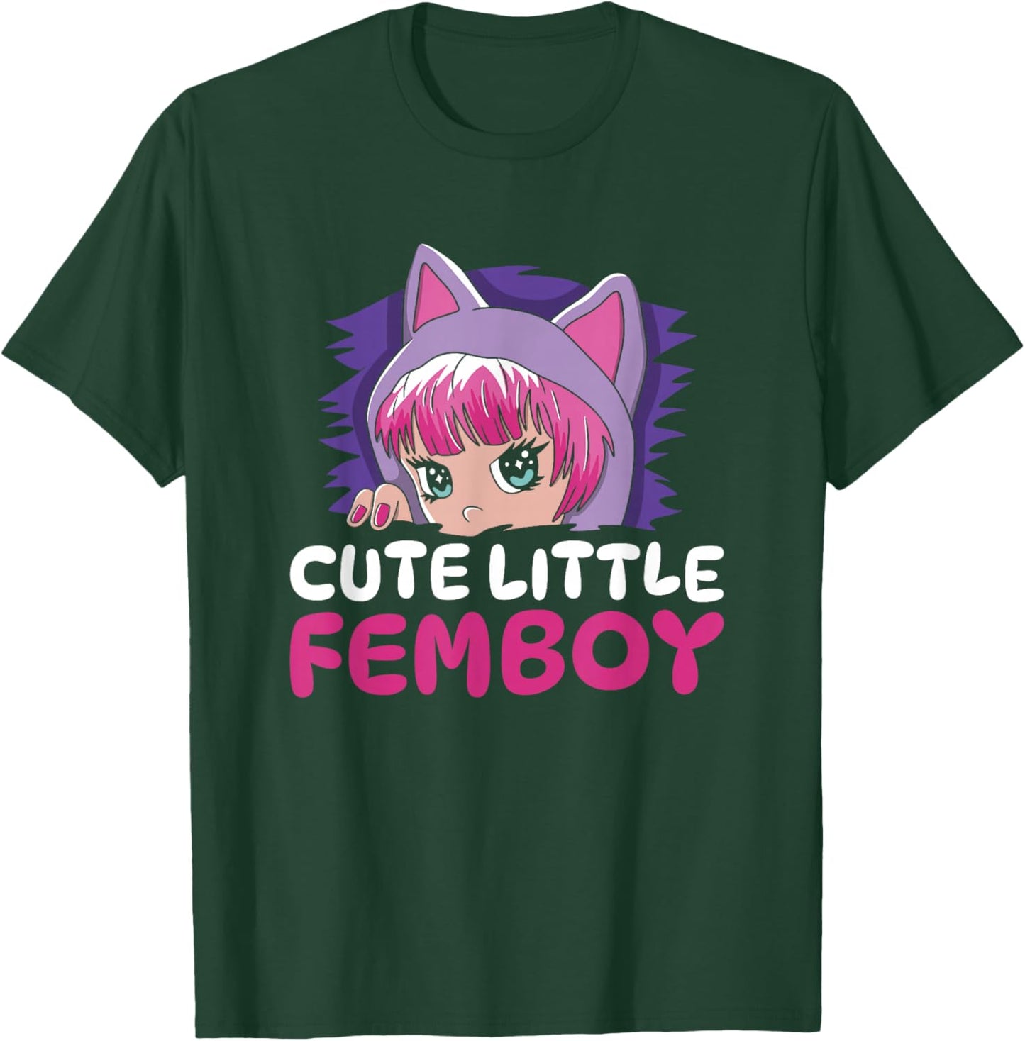 Anime Kawaii Japan - Cosplay Japanese Manga Femboy Anime T-Shirt - T-Shirt | Forest