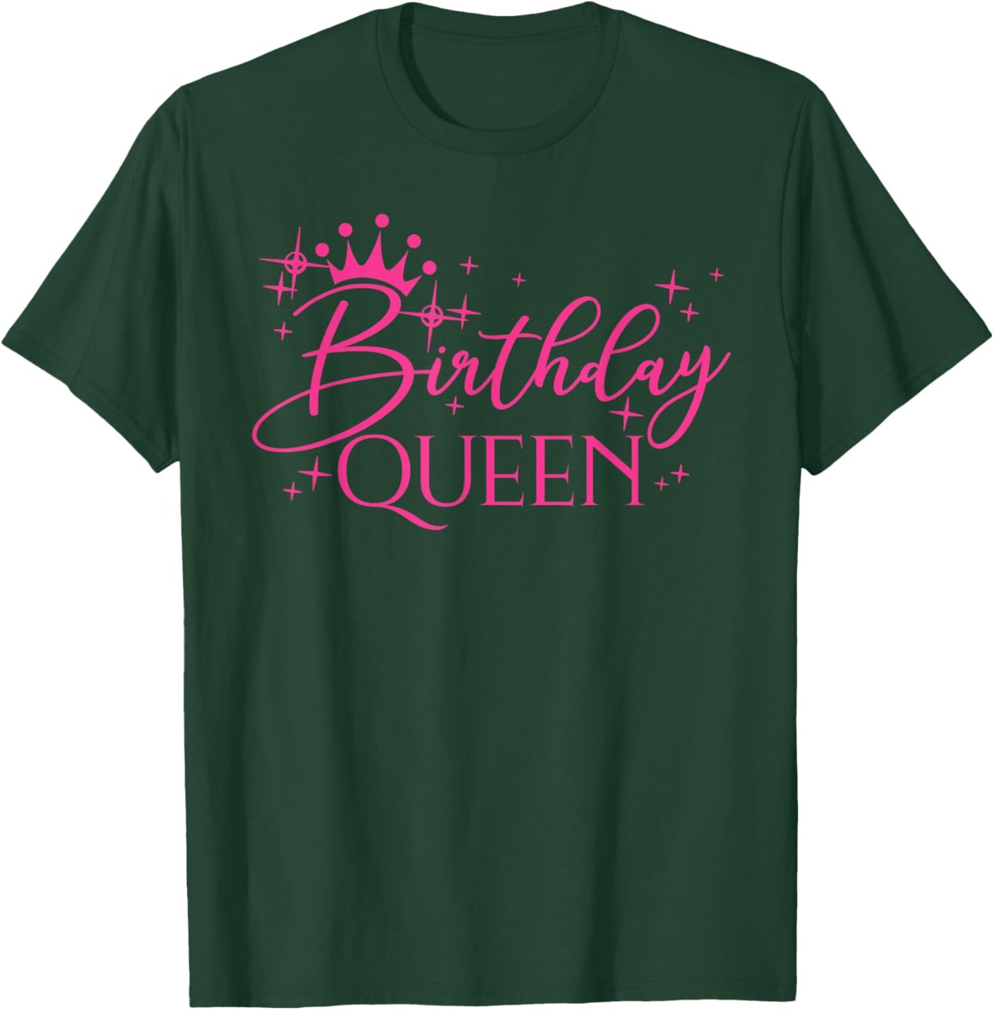 Birthday Queen Pink For Girls And Women Birthday Party T-Shirt - T-Shirt | Forest