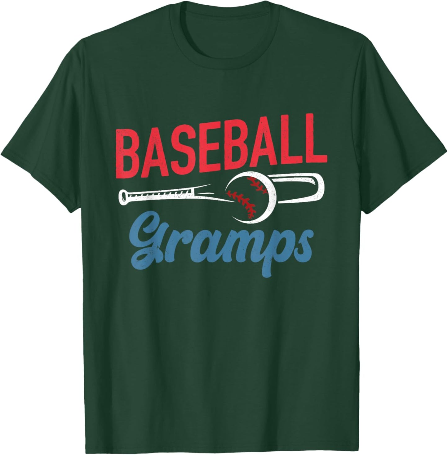 Baseball Gramps Life Happy Father's Day Dad Grandpa Men T-Shirt - T-Shirt | Forest