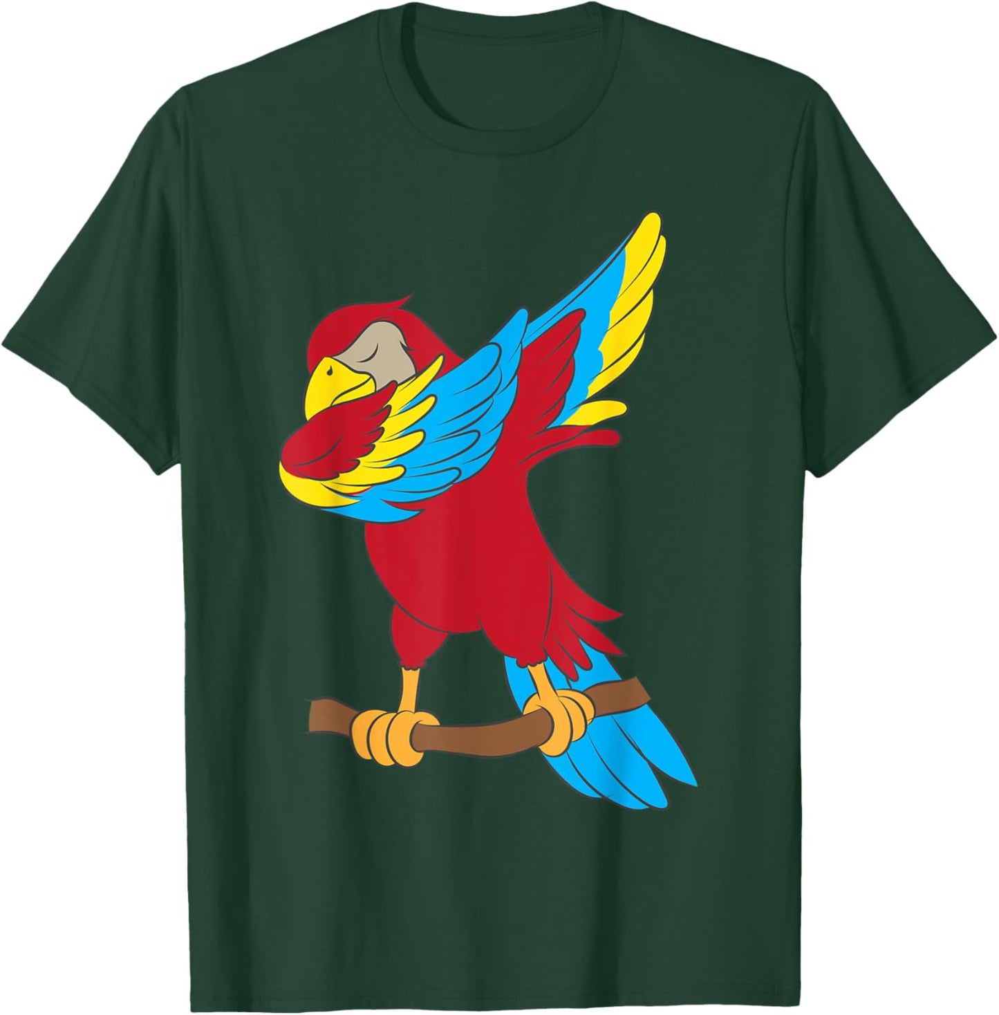 Cool Parrot Art Women Pet Bird Tropical Parrot Lover T-Shirt - T-Shirt | Forest