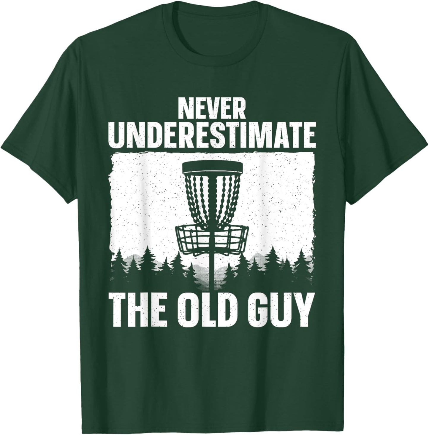 Disc Golf Art For Grandpa Men Dad Disc Golf Player Disc Golf T-Shirt - T-Shirt | Forest