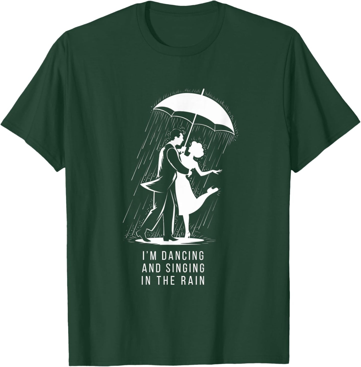 Singing & Dancing in the Rain Musical Theatre Broadway T-Shirt - T-Shirt | Forest