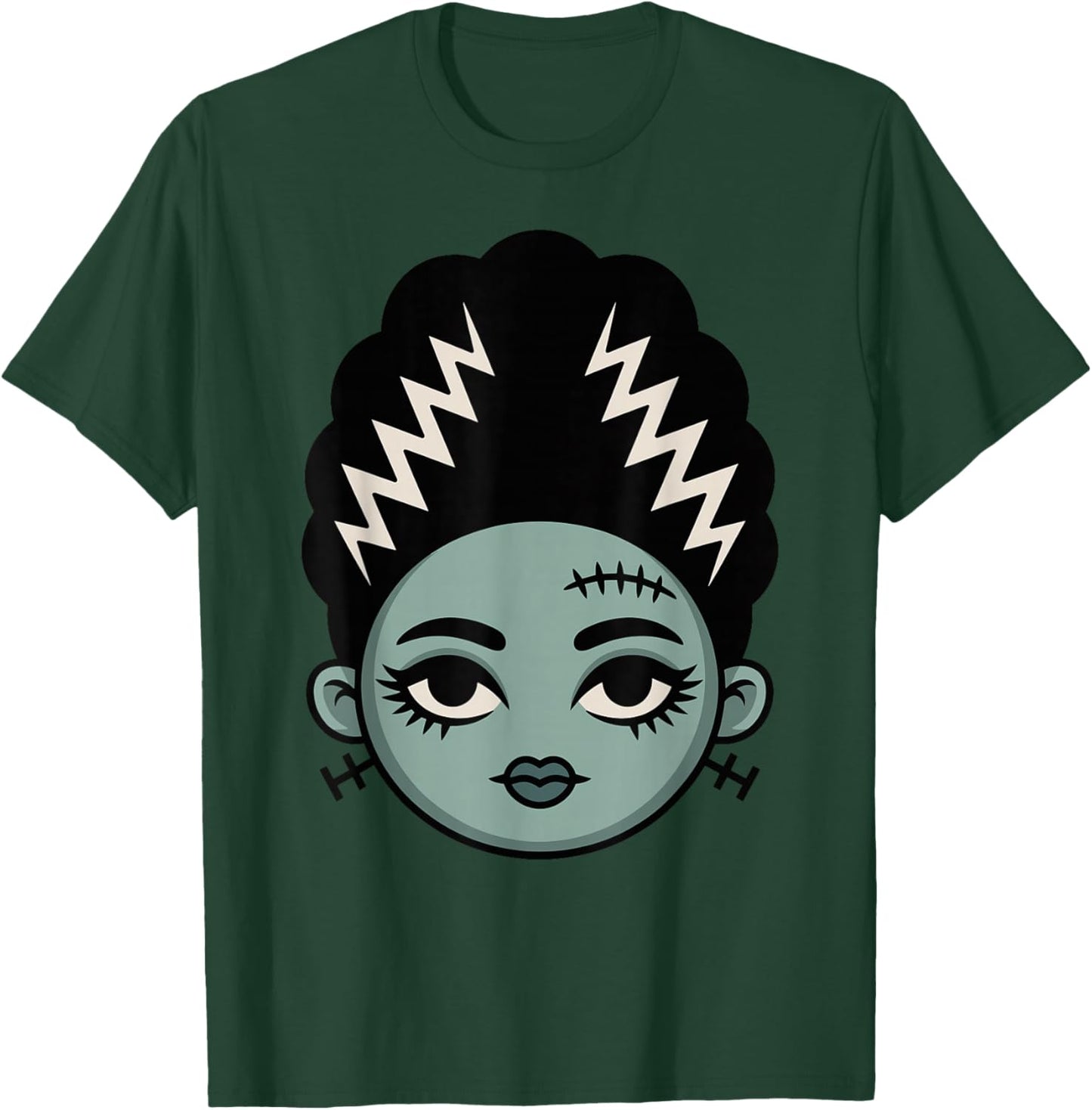 Cute Monster Bride Face Kawaii Halloween Costume T-Shirt - T-Shirt | Forest