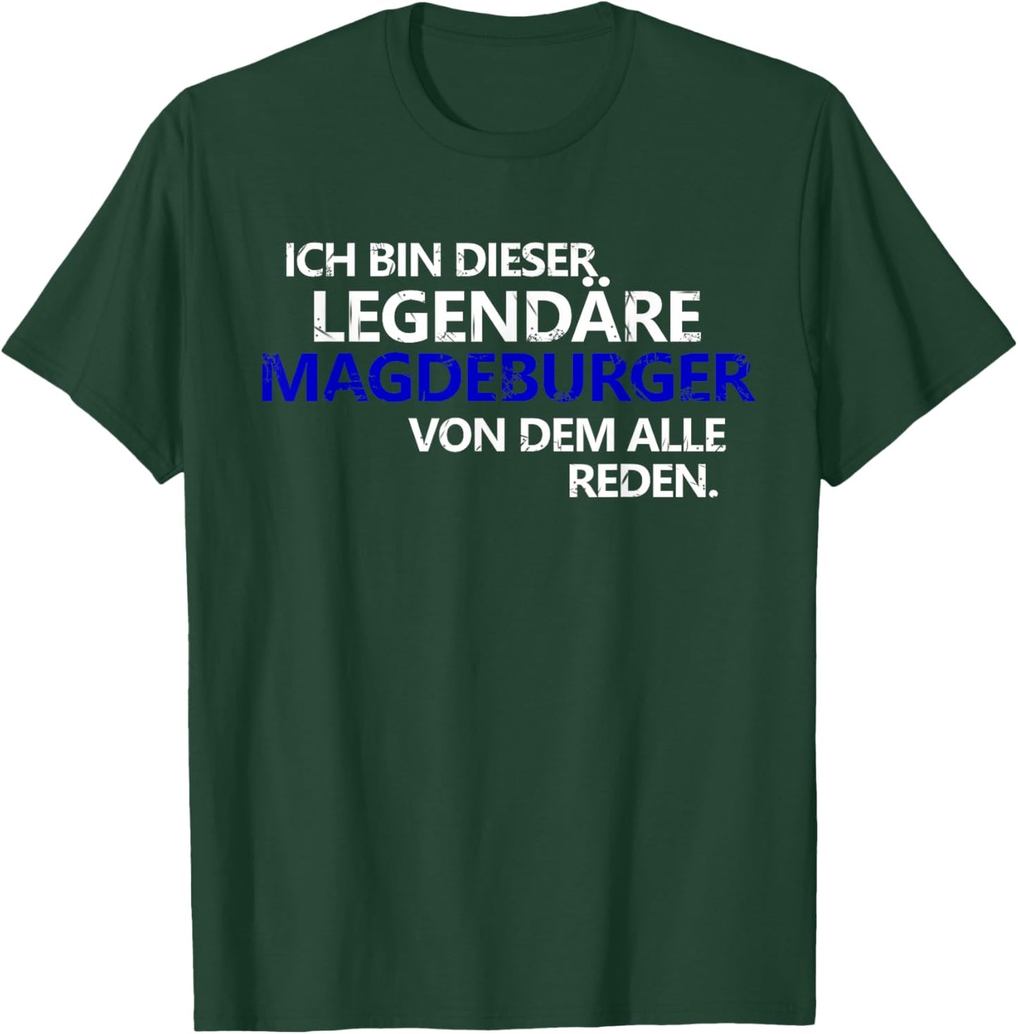 Magdeburg Legend FC Magdeburg Elbestadt Football Club T-Shirt - T-Shirt | Forest