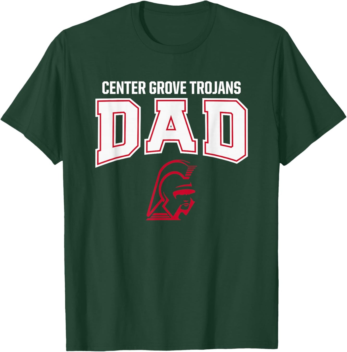 Center Grove Trojans Logo Dad HS T-Shirt - T-Shirt | Forest