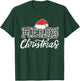 Merry Christmas Buffalo Black and White Plaid Men Women Kids T-Shirt - T-Shirt | Forest