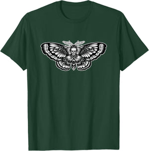 Death Head Moth Tattoo art-Inspired Symbolic T-Shirt - T-Shirt | Forest