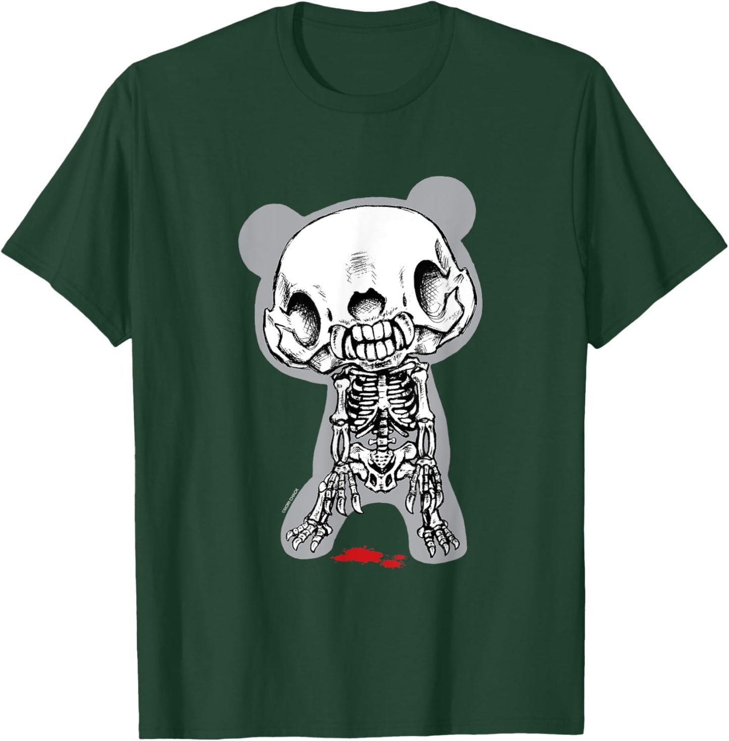 Gloomy Bear The Naughty Grizzly Skeleton Anime Manga T-Shirt - T-Shirt | Forest