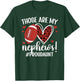 Those are My Nephews Football Aunt of A Football Player Aunt T-Shirt - T-Shirt | Forest